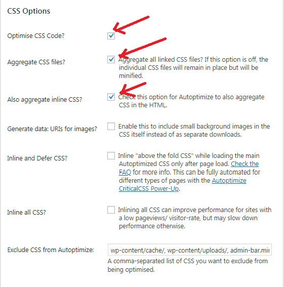Best Autoptimize Settings 2018