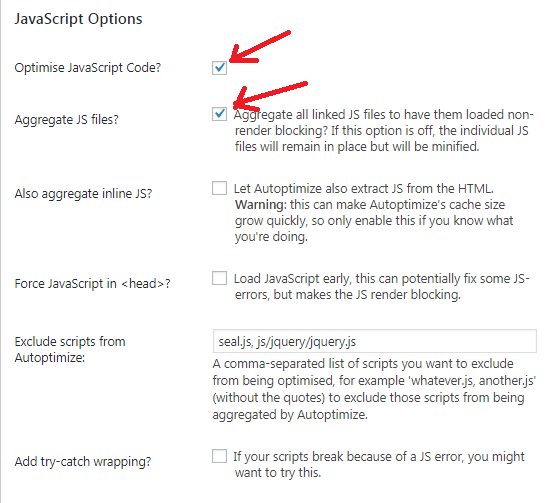 Best Autoptimize Settings 2018
