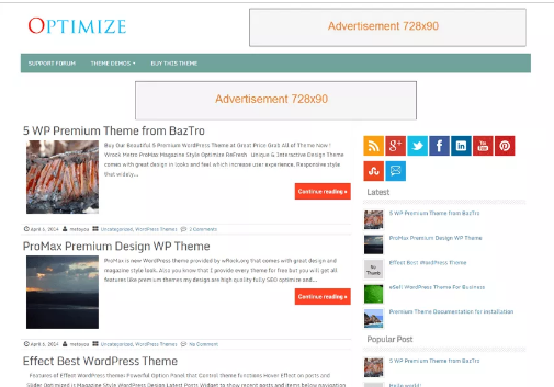 Best Adsense Optimized WordPress Themes 2018 हिंदी