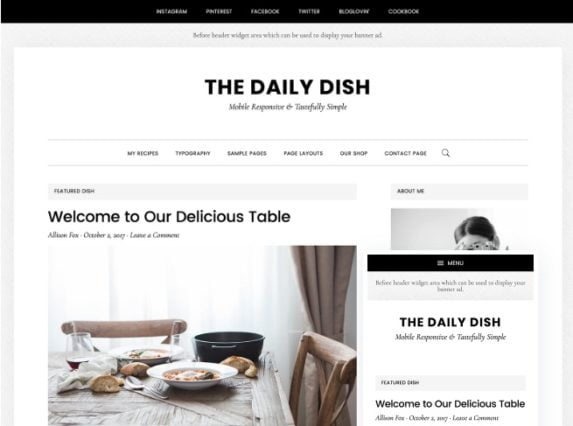 Best Food WordPress Themes Recipe Websites