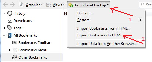 How to Import Bookmarks from Firefox to Chrome