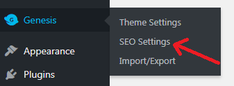 Genesis SEO Settings