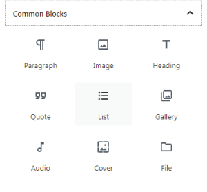 Common blocks