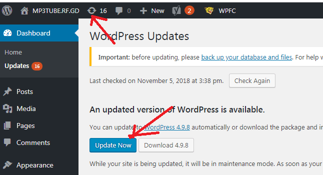 Update to WordPress 5