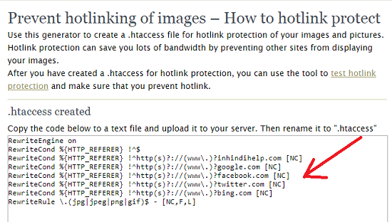 Prevent hotlinking of images