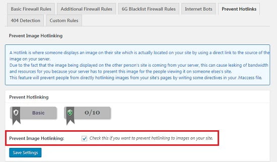 Prevent hotlinking of images