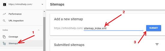 Submit XML Sitemap 1