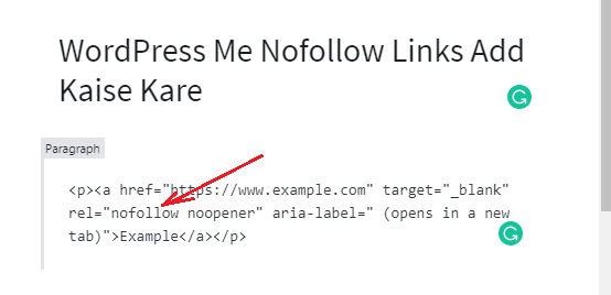 WordPress Me Nofollow Links Add Kaise Kare