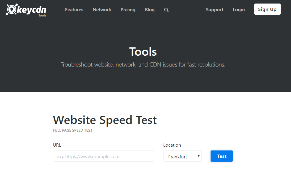 Website Speed Test Tools