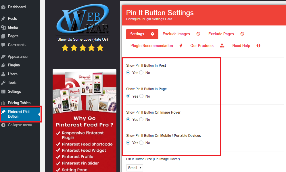 WordPress Me Pinterest “Pin It” Button Add Kaise Kare
