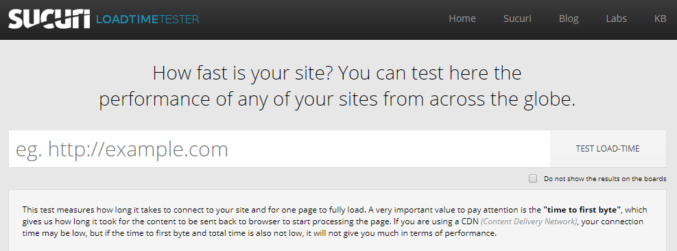 Website Speed Test Tools