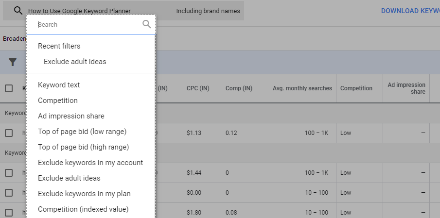 Google Keyword Planner Kaise Use Kare