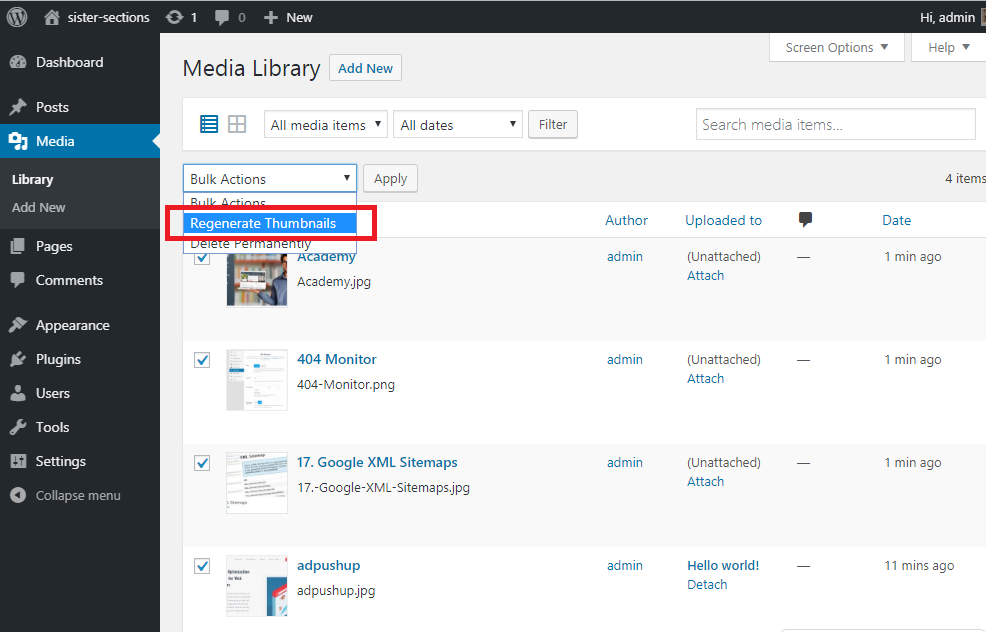 WordPress Thumbnail Regenerate Kaise Kare