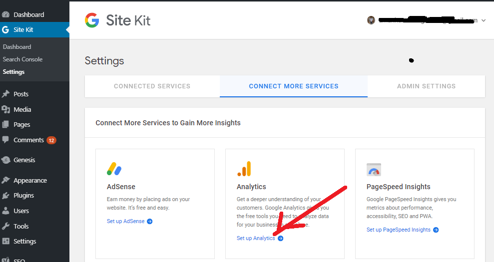 Google Site Kit Setup