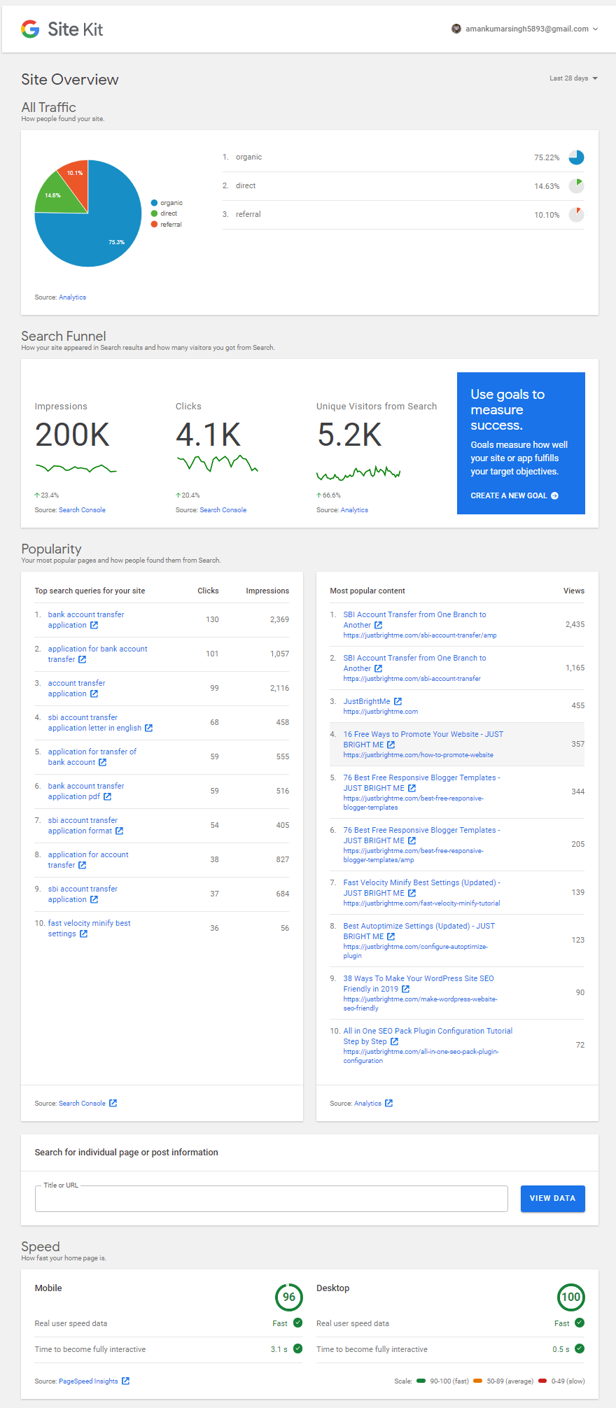 Google Site Kit Setup