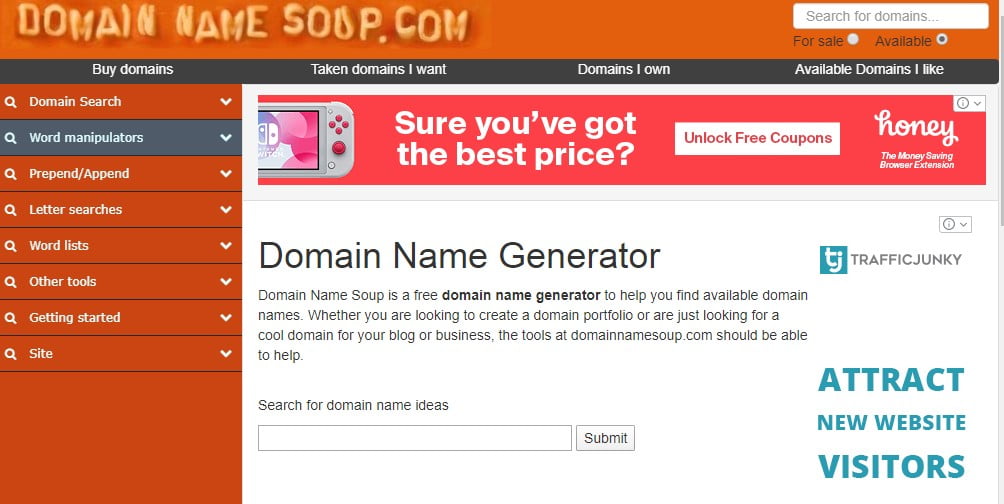 Domain Name Soup