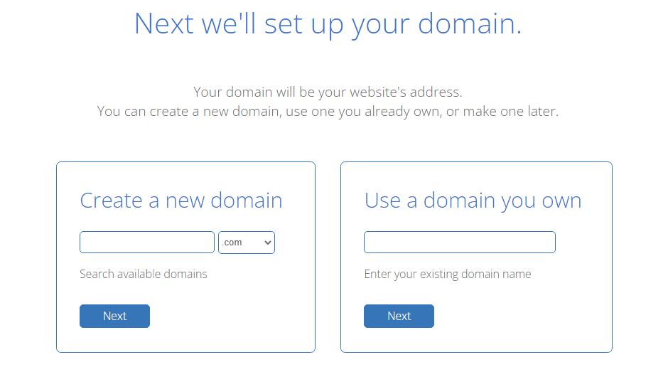 create a new domain use one you already own