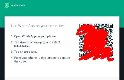 WhatsApp web QR Code