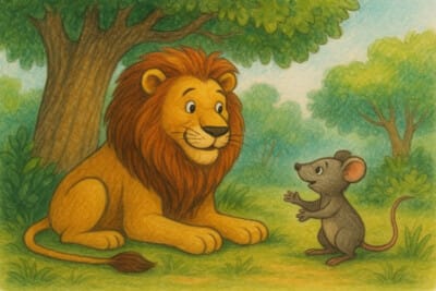 Sher aur Chuha ki Kahani